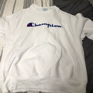 White Champion Crewneck XL